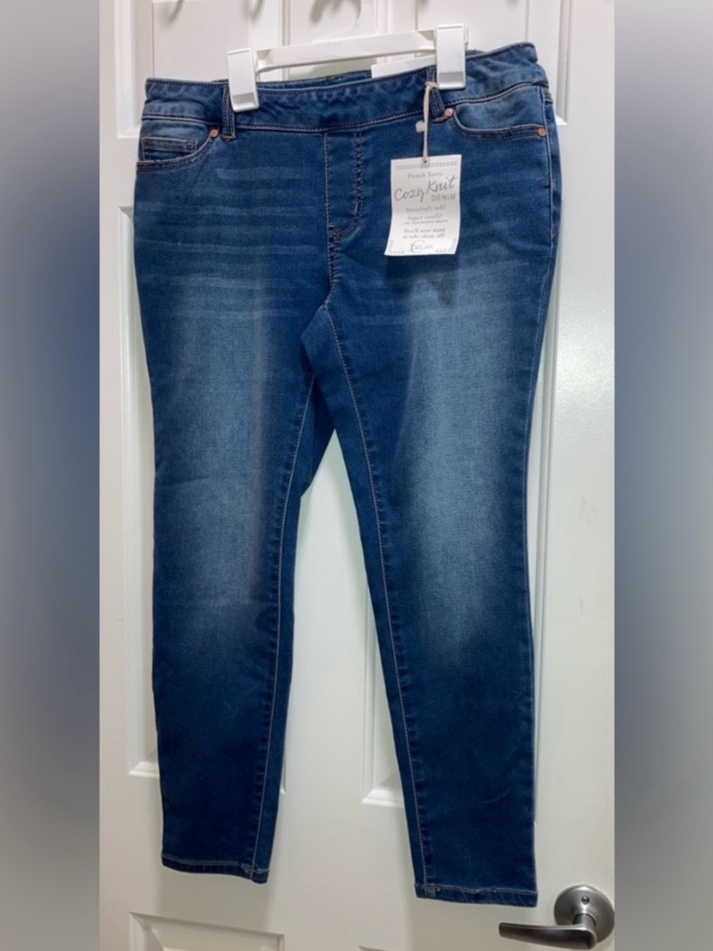Womens Est.1946 Denim French Terry Cozy Knit Jeggings pullon Size 6P new - Picture 1 of 7
